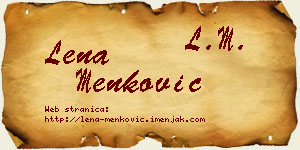 Lena Menković vizit kartica